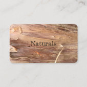 ワナチュラル名刺を樹皮 名刺 (正面)