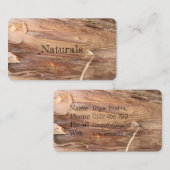 ワナチュラル名刺を樹皮 名刺 (正面/裏面)