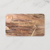 ワナチュラル名刺を樹皮 名刺 (裏面)