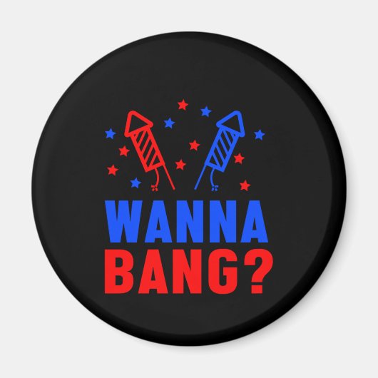 ワナバン花火パイロテクニシャン火ギフト マグネット (正面)