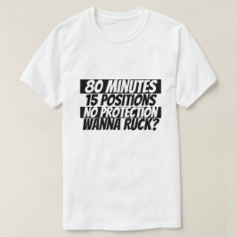 ワナラックラグビーユーモア白黒 Tシャツ