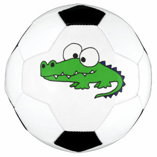 ワニおもしろいガニがサッカーボール サッカーボール