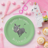 ワニおもしろいグのパーソナライズされた誕生日 ペーパープレート (パーティー)