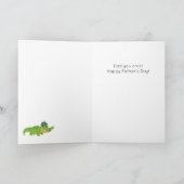 ワニおもしろいゲーターアニマルプンファーザーズデイカード カード (内部)