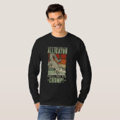 ワニおもしろいゲーターラバーワニ Tシャツ (正面フル)