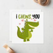 ワニおもしろいゲーターラブパン ノートカード (正面/裏面インサイチュ)