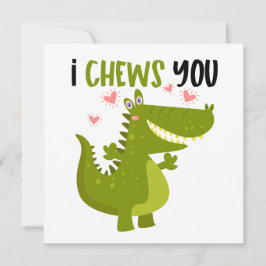 ワニおもしろいゲーターラブパン ノートカード