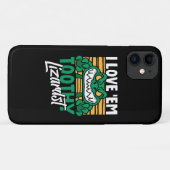 ワニおもしろいゲーター恋人と飼育員ワニ Case-Mate iPhoneケース (裏面(横))