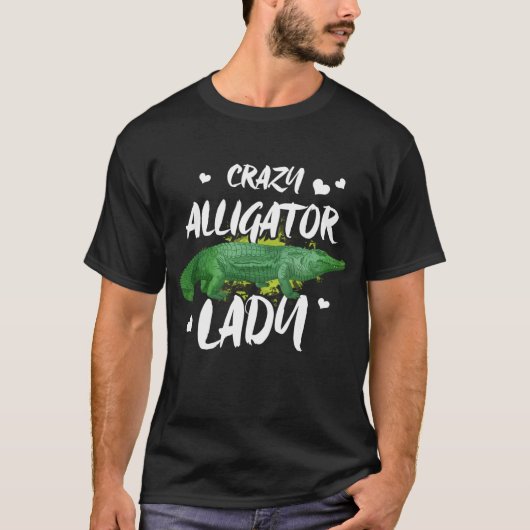 ワニおもしろいゲータ愛好家のノベルティギフト Tシャツ (正面)
