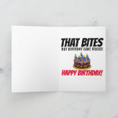 ワニおもしろいタ誕生日カード カード (内部)