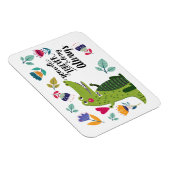 ワニおもしろいルバレンタインデーのプレゼント マグネット (右側)