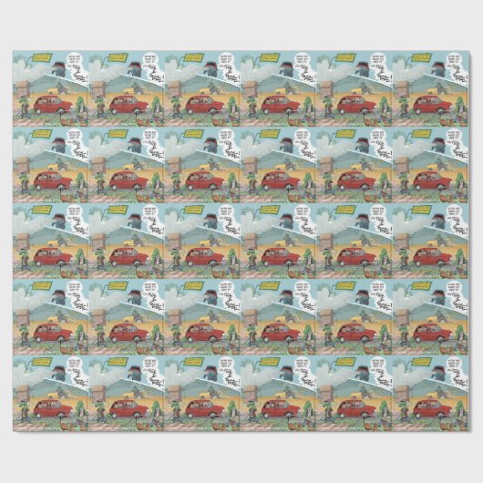 ワニおもしろいルファーム ラッピングペーパー (フラット)