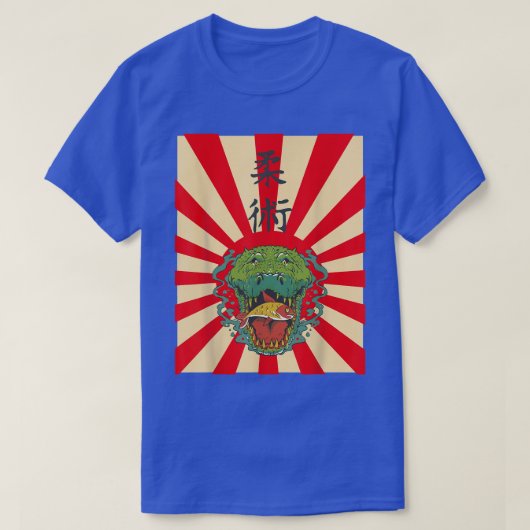ワニかわいいアニメワニ Tシャツ (デザイン正面)