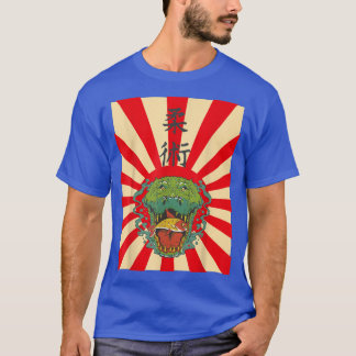 ワニかわいいアニメワニ Tシャツ