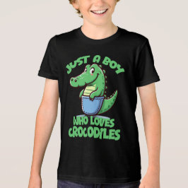 ワニが大好きな少年 トライブレンドＴシャツ