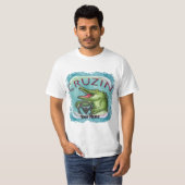 ワニが運転するカーTシャツ Tシャツ (正面フル)