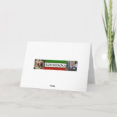 ワニが50番目の幸せを言う誕生日 カード (裏面)