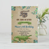 ワニとヘビのパーティの招待状 招待状 (スタンド正面)