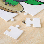 ワニと花 ジグソーパズル (側面)