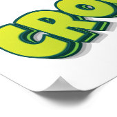 ワニに気を取られる ポスター (角)