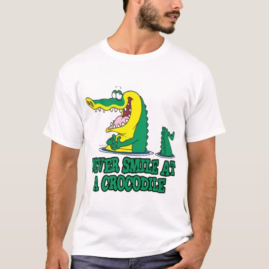 ワニに笑うな Tシャツ (正面)