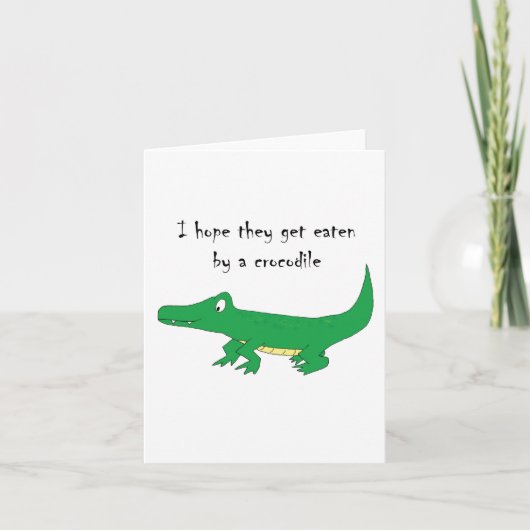 ワニに食べられた カード (正面)