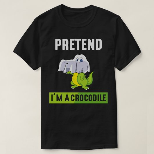 ワニのふりをする Tシャツ (デザイン正面)