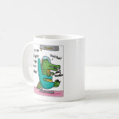 ワニのアドボTシャツ - A is for Alligator Adobo コーヒーマグカップ (正面左)