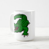 ワニのキャラクター コーヒーマグカップ (正面左)