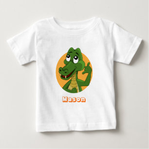 ワニのキャラクターTシャツ ベビーTシャツ