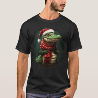 ワニのクリスマスファミリー Tシャツ