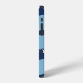ワニのシームレスパターン iPhoneケース (左側面)
