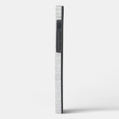 ワニのパールグレーレザフェイクー個人用名 Case-Mate iPhoneケース (裏面 / 左)