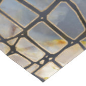 ワニのフェイクテクスチャ大理石と金ゴールド テーブルクロス (アングル)