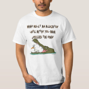 ワニのユーモアを侮辱しない Tシャツ