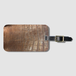 ワニのワニのイメージは革に似ている ラゲッジタグ