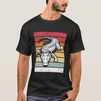 ワニの動物園サファリ ワニ 野生生物 ファン Tシャツ