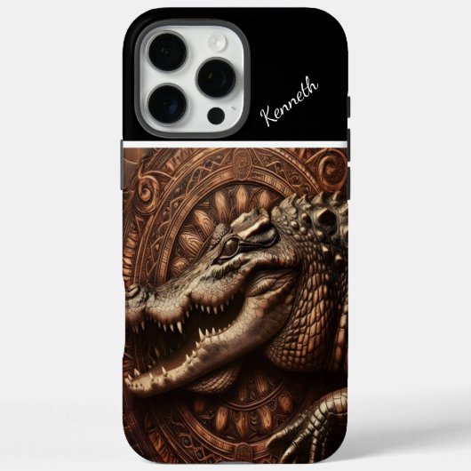 ワニの古代の抱擁 Case-Mate iPhoneケース (裏面)