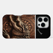 ワニの古代の抱擁 iPhoneケース (裏面横)