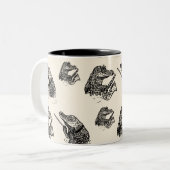 ワニの巨匠のマグ ツートーンマグカップ (正面左)