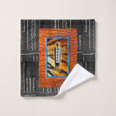 「ワニの強さ、タイガーの恵み:野生を解放 バスタオルセット (ウォッシュタオル)