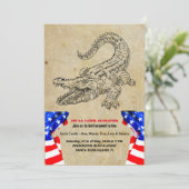 ワニの後のパーティの招待状 招待状 (スタンド正面)