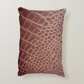 ワニの皮の模様の背景抽象、アリグ アクセントクッション (裏面(縦))