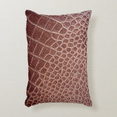 ワニの皮の模様の背景抽象、アリグ アクセントクッション (正面(垂直))