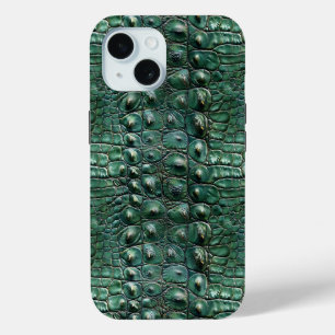 ワニの皮膚パターン iPhone 15ケース