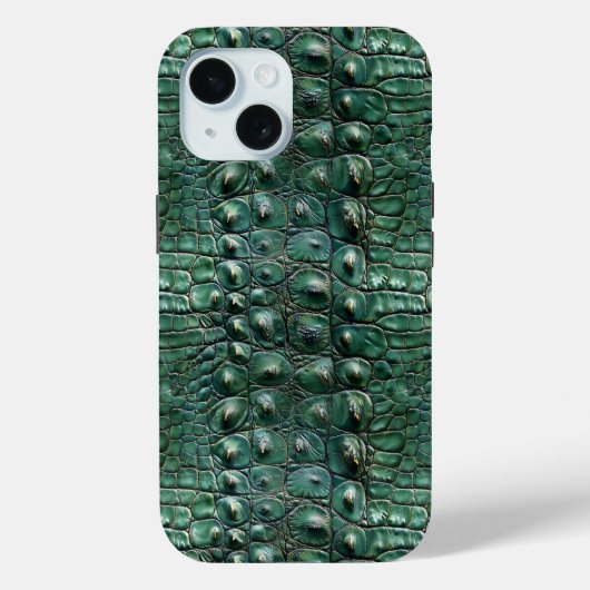 ワニの皮膚パターン Case-Mate iPhoneケース (裏面)