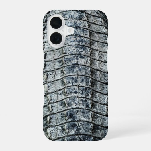 ワニの皮 iPhone 16ケース (裏面)