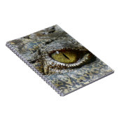 ワニの目の顔の動物のカスタムはdiy個人化します ノートブック (右側)