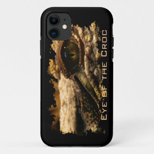 ワニの目、爬虫類、野生動物、動物芸術 iPhone 11 ケース