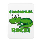 ワニの石 マグネット (縦)